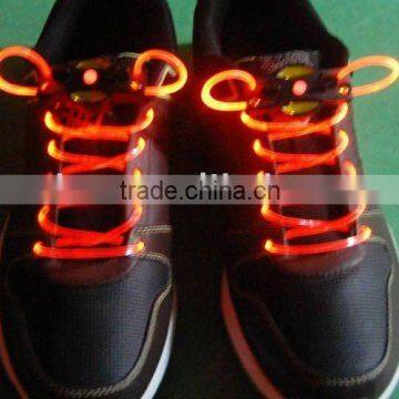 lighting fluorescent LED glitter shoelaces/hot sale shoelace