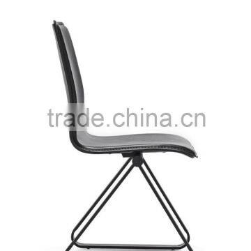 Z682 Cheap Metal Angle Pvc Leather Coffee Chair for Coffee Tea Room