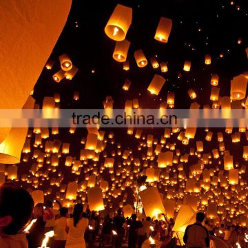 Chinese style sky flying lantern with fire retardant rope