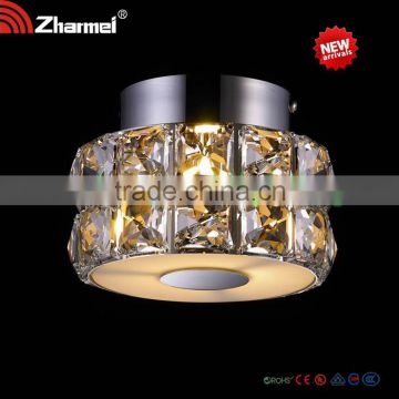 Champagne Crystal Ceiling Lamp,residential lamp,safety lighting