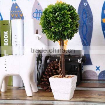 New product indoor decoration simulation topiary grass bonsai in competitive price