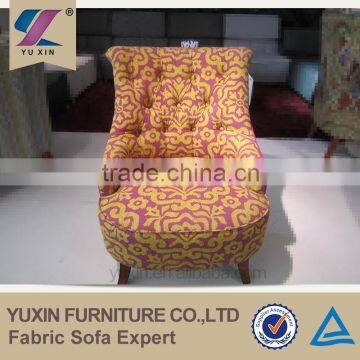 Blue Flower Fabric Armchair photo-3