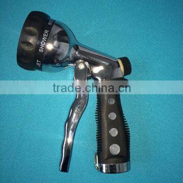 garden watering irrigation high pressure adjustable metal head gun nozzle