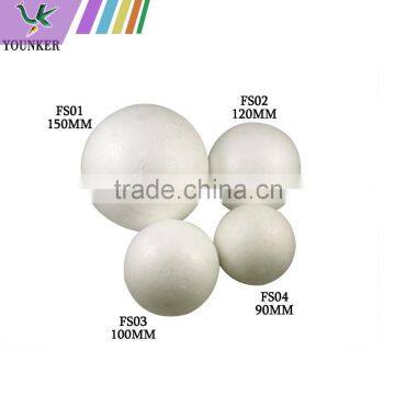 Plain White Colour Christmas Polystyrene Ball