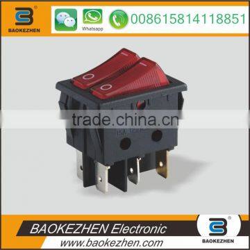 BAOKEZHEN SC797 long square double pole Rocker Switch