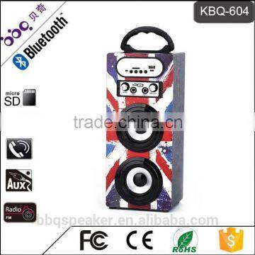 BBQ KBQ-604 10W 1200mAh Dual 3 Inch Creative Karaoke Portable Speaker Mp3 Player Supplier's Choice photo-6