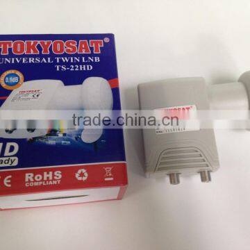 Stocks for best quality Universal TOKYOSAT hd Universal twin LNB,Tokyosat 2 outputs lnb, Tokyosat Quad LNB,/4 outputs lnb