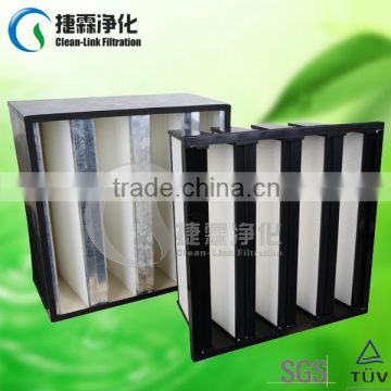 Supplier high efficient 99.99% Plastic frame V bank combined hepa air filters