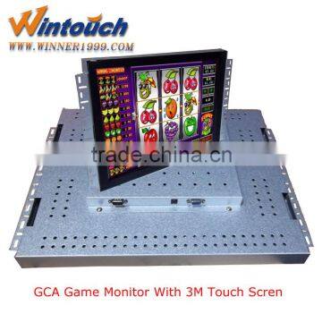 15" 17' 19" 22" Infrared gaming touch monitor with VGA/DVI signal input for POG/WMS game