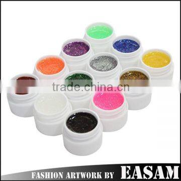 easam hot 12 colors soak off uv gel set