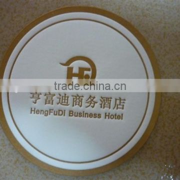 Promotional Custom Colorful Printing Disposable Absorbent Paper Hotel Coasters