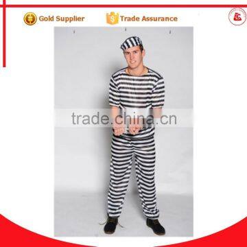 Halloween Festival Sexy Prisoner Costume Sex Product Prison Uniforms for Men