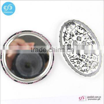 Hot selling gifts cheap custom mini pocket mirror round hand mirror