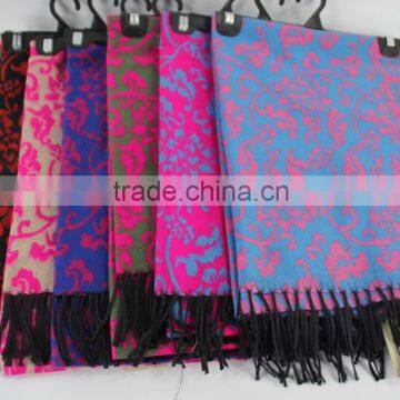 Factory Supplier Newest Novel Design Fashion Ladies Scarf Acrylic Pashmina Scarf Fast Shipping