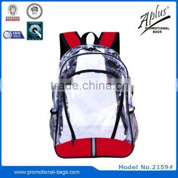 stylish fashionable transparent backpack bag for teens