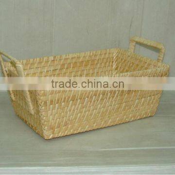 Natural rattan-bamboo container fruit tray