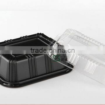 Model Number 805 Small Rectangle PS Black Disposable Sushi to go Box photo-3