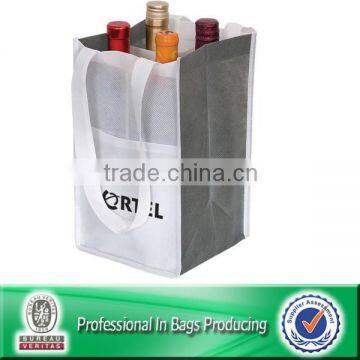 Lead Free Non Woven Custom 6 Bottle Pack Liquor Bottle Wine Bag