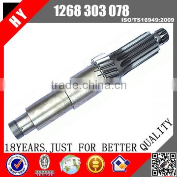 Factory price Daewoo/Higer/Yutong/Ankai zf transmission bus parts s6-90 Gearbox Lay Shaft, 1268 303 078