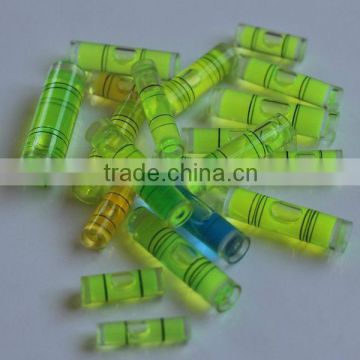 Plastic spirit level bubbles