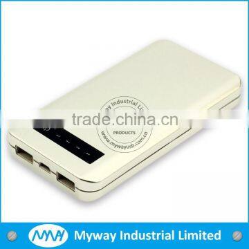 2014 universal mobile power supply slim power bank portable with real full capacity