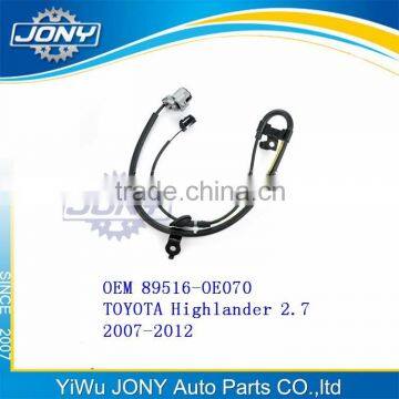 Rear right wheel speed sensor ABS sensor 2007-2012 TOYOTA Highlander 2.7 OEM 89516-OE060