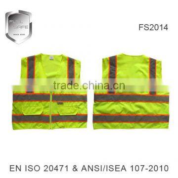 wholesale breathable safety unisex high visibility vest