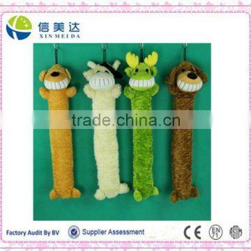 Wholesale Long body animal shaped plush keychain