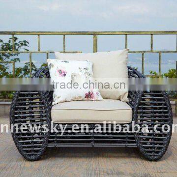 2012 new product outdoor XXL pe rattan garden sofa set