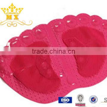 Colorful pvc foot shape bath mat