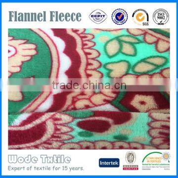 Hot sale In Alibaba India Flannel printed fabric for blanket