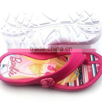 wholesale cartoon EVA kid slippers high heel shoes for children