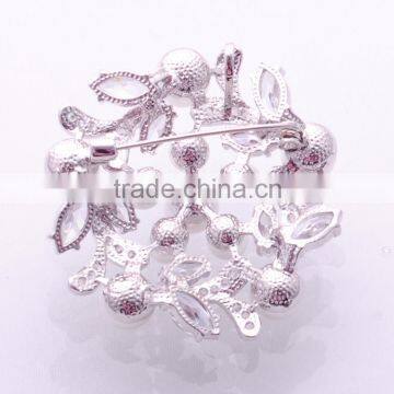 >>> Import Women European Mother's Day Jewelry Zircon Gold&Silver Plated With Hot Sale Pearl Scarf Lapel Pin Brooch/ photo-5
