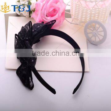 Latest Design Low Price Hair Accessories Gift Fancy Cute hairbands &Black Lace Headbands