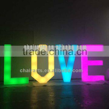 Modern Fashion Acrylic Led Light Letter For Commercial Use