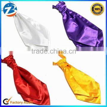 HOT Wholesale Satin Fabric Gentlemen Leisure Ascot Ties