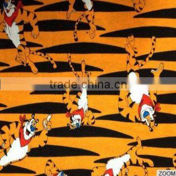 Cute Little Tiger Cartoon Fabric