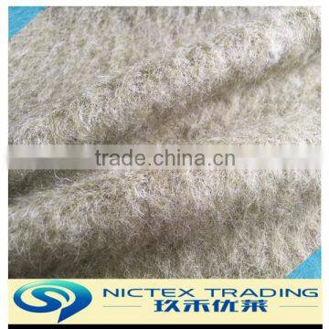 knitting plush wool mohair fabric for winter coat