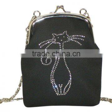 Mini Bag & Mobile Holder with Shiny Rhinestone