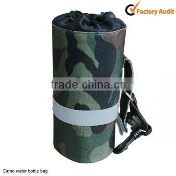 Beer bottle cooler bag camo 600D