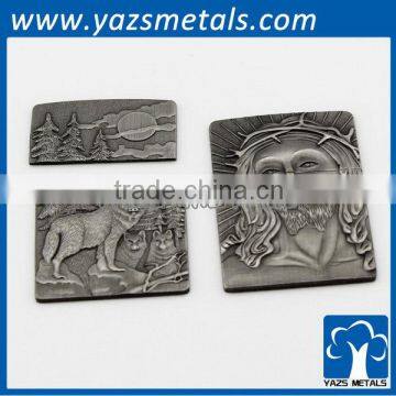 antique silver metal label manufacturer