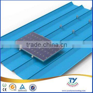 Pitched Roof Top Solar Panel Mounting Structures for Meatl Roof