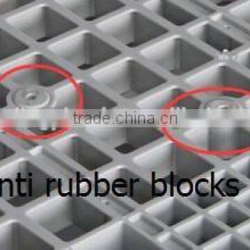 Recycled Virgin Single Faced Blue Plastic Pallet for Warehouse Storage 1200x1000mm Supplier's Choice photo-2