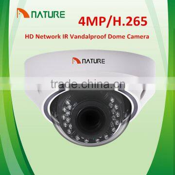 4MP IR H.265 Sony Motor auto zoom lens HD network onvif IP Vandal proof IK10 audio alarm POE SD Card cctv dome camera