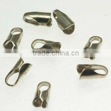 3mm sterling silver open end caps findings