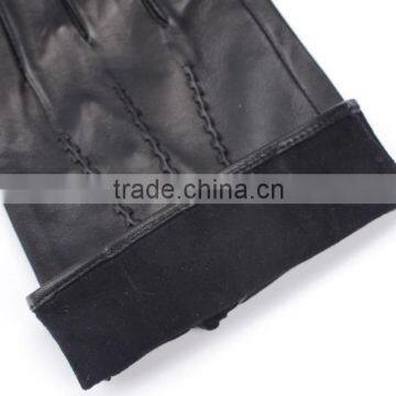 Men Thinsulate Leather Gloves Soft Fleece Lined Winter Warm Gloves photo-5