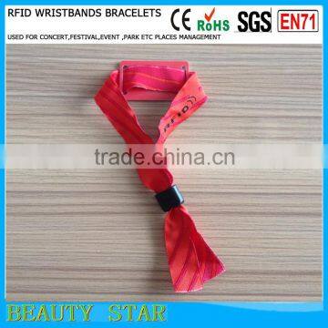 Hot Selling Festival Use RFID Fabric Wristbands From China Manufacturer photo-2