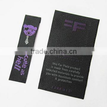 High Density Damask Woven Care Name Badge Machine Label