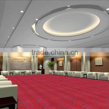 Red Carpet Hotel Lobby Carpet Modern Banquet Hall Carpet