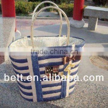 fashion wheat straw beach bag